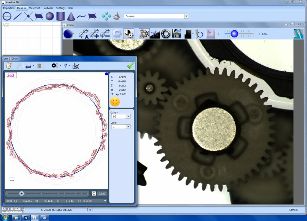Logiciel de mesure par camera